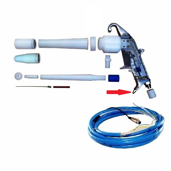 Equipamentos para pintura eletrostática a pó – Presilha da mangueira de tinta – PTM1 e PTM2