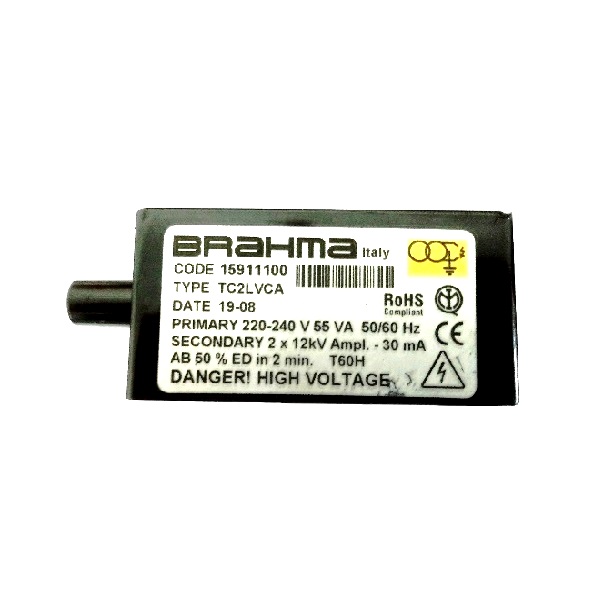Queimadores industriais – Transformador de ignição Brahma TC2LVAC