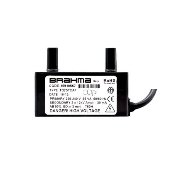 Queimadores industriais – Transformador de ignição Brahma TD2STCAF