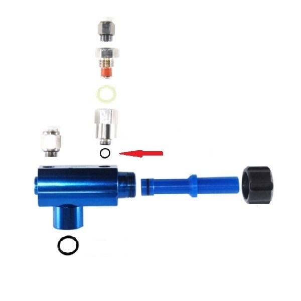 Equipamentos para pintura eletrostática a pó – Anel óring adaptador da válvula de retenção