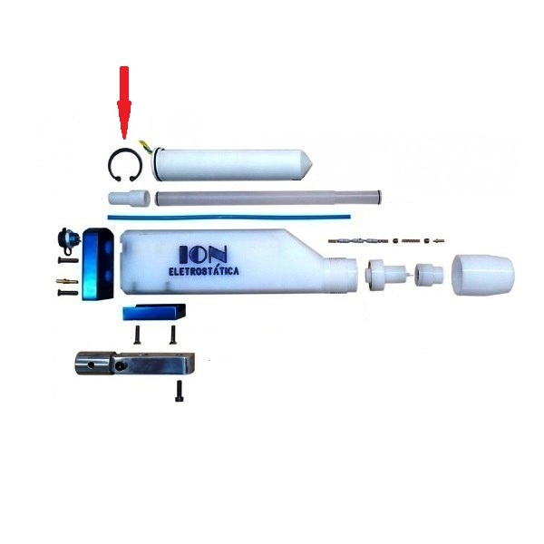 Equipamentos para pintura eletrostática a pó – Anel elástico (prende a cascata na pistola PTA2)