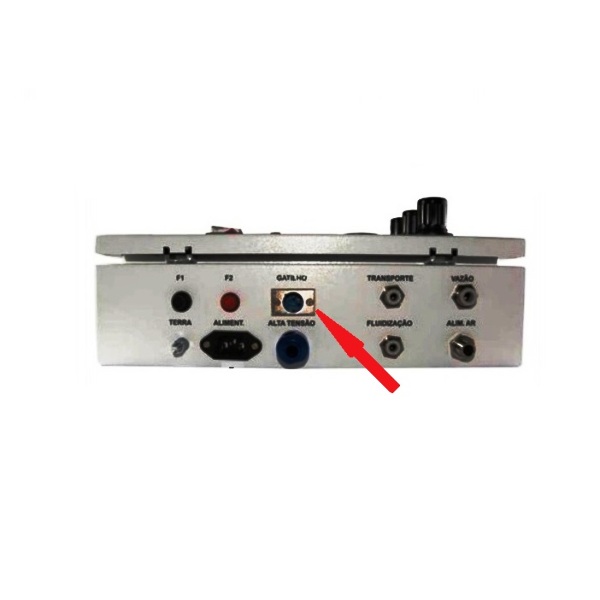 Equipamentos para pintura eletrostática a pó – Conector Cannon 3 pinos macho