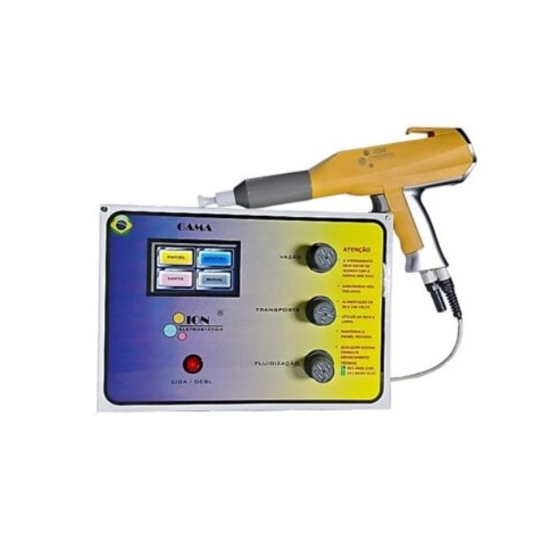 Equipamentos para pintura eletrostática a pó – Equipamento Gama completo (Fonte Chaveada, Pistola Cascata Integrada)