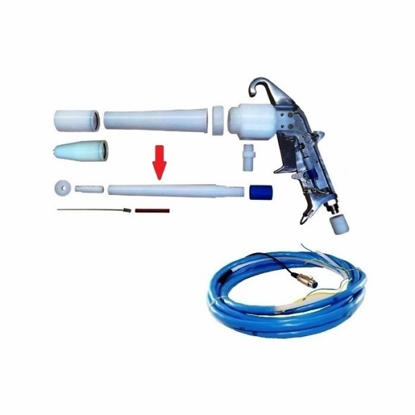 Equipamentos para pintura eletrostática a pó – Tubo de alta tensão longo 330mm – PTM1