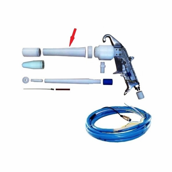 Equipamentos para pintura eletrostática a pó – Tubo externo longo 280mm – PTM1