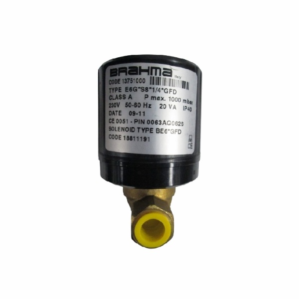Queimadores industriais – Válvula solenoide Brahma E6G*S8*1/4*GFD