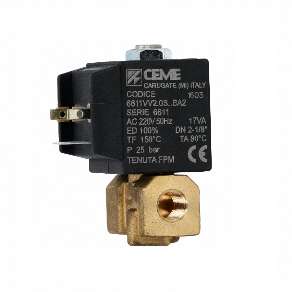 Queimadores industriais – Válvula solen. CEME 6611 NC 230V-50/60HZ D1/8″